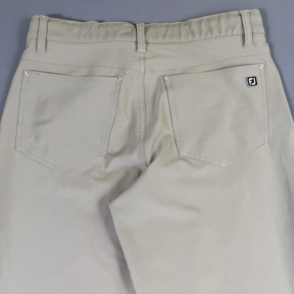 Footjoy Pants Mens 30x30 Tan Beige Athletic Fit 5 Pocket Performance Casual Golf
